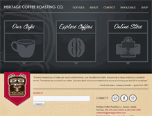 Tablet Screenshot of heritagecoffee.com